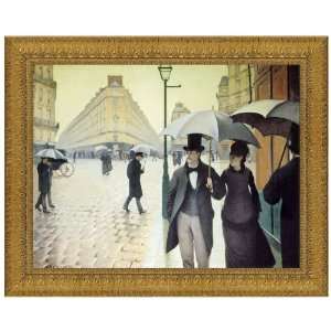  Rue du Paris, Rainy Day, 1877, Canvas Replica Painting 
