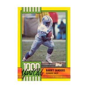    1990 Topps 1000 Yard Club #3 Barry Sanders: Sports & Outdoors