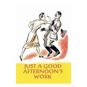  Just a Good Afternoons Work Giclee Poster Print, 9x12 