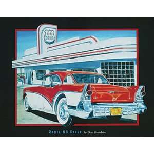  Route 66 Diner by Don Stambler 11 X 14 Poster: Home 