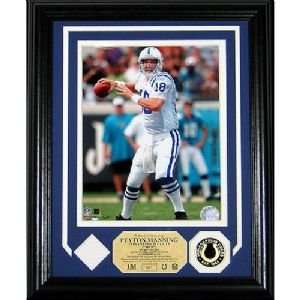    Peyton Manning Game Used Jersey Photomint Map: Sports & Outdoors