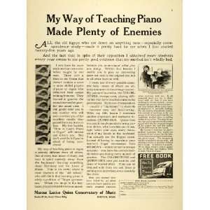   School Piano Lessons Quinn Dex   Original Print Ad
