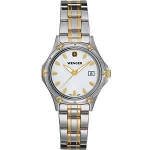   TONE Wenger Ladies Standard Issue White Mother of pearl Dial Two Tone