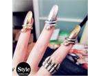 1pc Vintage punk gold claw ring finger nail rings Free Shipping
