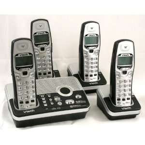   System with 4 Handsets and Digital Answering Machine Electronics