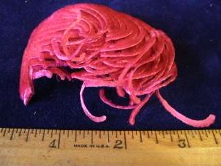 Vintage Millinery Flower Rich Pink Velvet Feathery NS4  