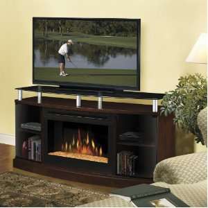  Logs Dimplex Windham Flatpanel TV Stand and Electric 