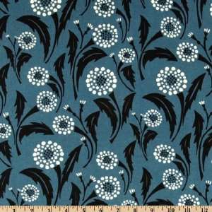  43 Wide Bryant Park Dottie Floral Blueberry Fabric By 