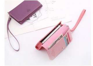 Luxury Leather Wallet Bag+Case Cover+Card Slots For iPhone4 4G/4S 3G 