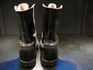 Nice 1950s 60s VTG CORCORAN PARATROOPER BOOTS Black Leather NR  