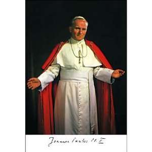  (4x6) Pope John Paul II (Memorial) Religious Postcard 