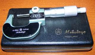 mitutoyo tube micrometer 295 115 Metric 0 25 MM new  