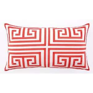  Trina Turk Melon Greek Key Embroidered Pillow: Home 