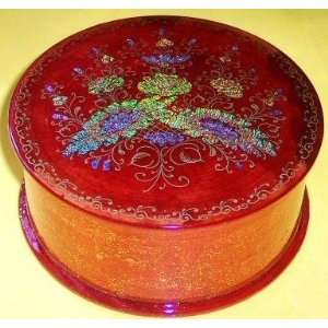  Wooden Hand Made Lacquer Russian Jewelry Trinkets Box 