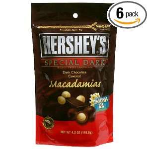 Hersheys Special Dark Chocolate Covered Macadamia Nuts, 4.2 Ounce 