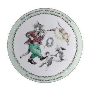   Worcester Nursery Rhymes Coupe Plate Hey Diddle