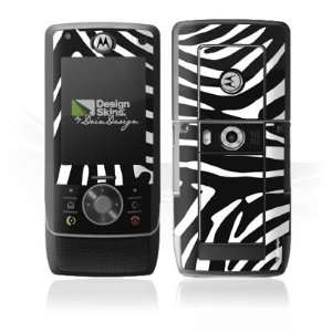  Design Skins for Motorola Z8   Wildes Zebra Design Folie 