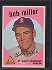 1959 Topps Baseball 379 Bob Miller Cardinals EXMT  