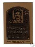 HARRY HOOPER, Red Sox Hall of Fame METALLIC PLAQUE CARD  