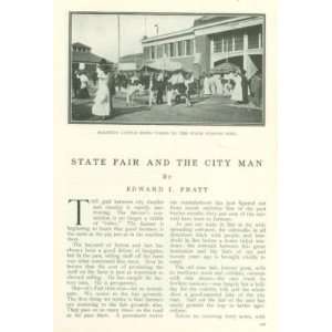   1911 State Fair Displays Cattle Automobiles Machines 