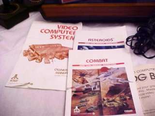  2600A 4 SWITCH SYSTEM 1981 COMPLETE IN WORN BOX WITH 2 GAMES WORKS 