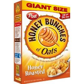 Honey Bunches of Oats Honey Roasted, 14.5 Ounce Boxes (Pack of 4)
