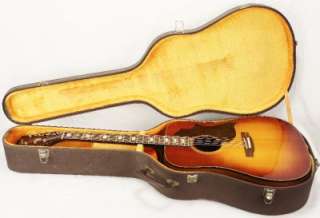   70s Gibson USA SJ Deluxe Acoustic Guitar Cherry Sunburst w/HSC  
