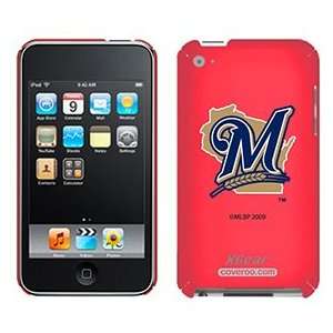  Milwaukee Brewers M in Blue on iPod Touch 4G XGear Shell 
