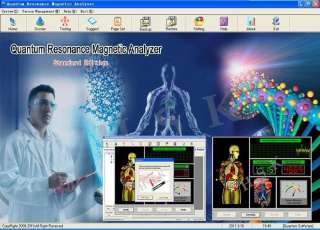   Professional Quantum Resonance Magnetic Body Health Analyzer NEW 2012
