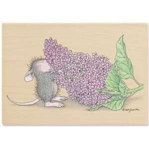  House Mouse Mounted Rubber Stamp 3X4.5