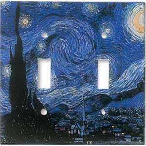   Plate Cover Art Van Gogh Starry Night Fine Art D: Home Improvement