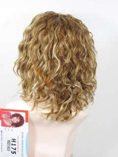 100% Human Hair Medium Wavy Full Wig BJ H 175 #FS27/613  