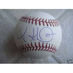  Kevin Millwood Autographed Baseball   Texas Rangers 
