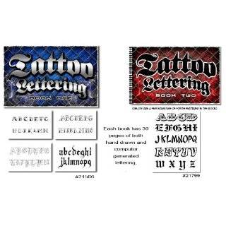 Tattoo Lettering Script Reference Flash Books Set (Volume 1 and Volume 