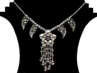 Name : Thai Karen Hill Tribe silver Wild rose necklace