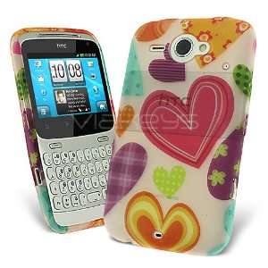   Art Designer TPU Gel Case Cover for HTC ChaCha + Screen Protector