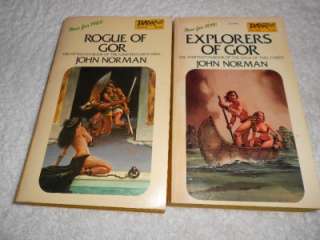  John Norman GOR Books PB Explorers Marauders Rogue Slave Beasts Tribes