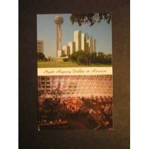  Hyatt Regency Dallas at Reunion, Texas Postcard not 
