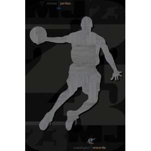 Michael Jordan Washington Wizards Silhouette Poster 3094 