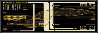 enterprise ncc 1701 d master systems display cutaway panel print