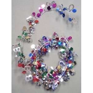  Party Deco 04780 9 ft. Multi 80 Birthday Wire Garland 