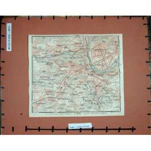    MAP FRANCE 1913 BOULOGNE VIROFLAY BOIS DE MEUDON: Home & Kitchen