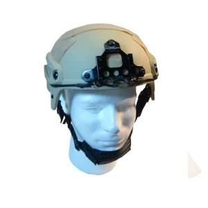 Tan FA Style IBH Airsoft Helmet With NVG Mount And Side Rail:  
