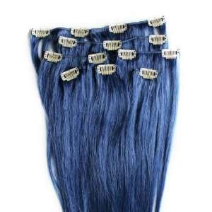  Full Head 16 100% REMY Human Hair Extensions 7Pcs Clip in 
