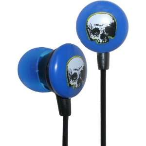  iHip Skull Print Earbuds (Blue) Electronics