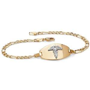  PalmBeach Jewelry 10k Medical Bracelet: Jewelry