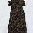 VINTAGE Chinese Style Mandarin Collar Dress Velour  