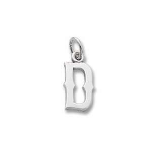  Initial D Charm in Sterling Silver Jewelry