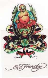Vinyl Sticker Ed Hardy Tattoo Budda  