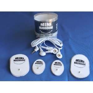  Mini Masseuse Dual Adapter Replacement Pad and Wire Set (4 